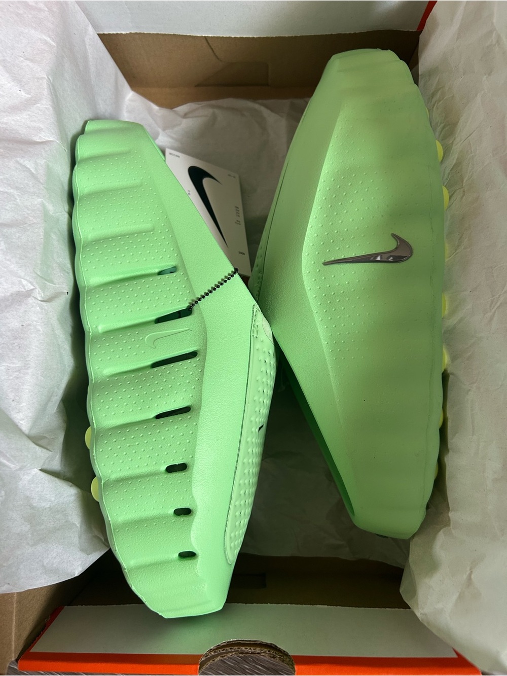 Men’s Nike Mind 001 Slides - Mint Cucumber Green - Picture 8 of 9